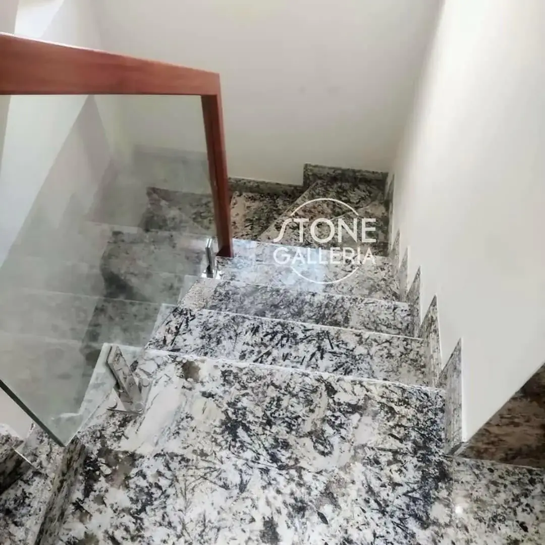 Alaska White Granite Stairs 2